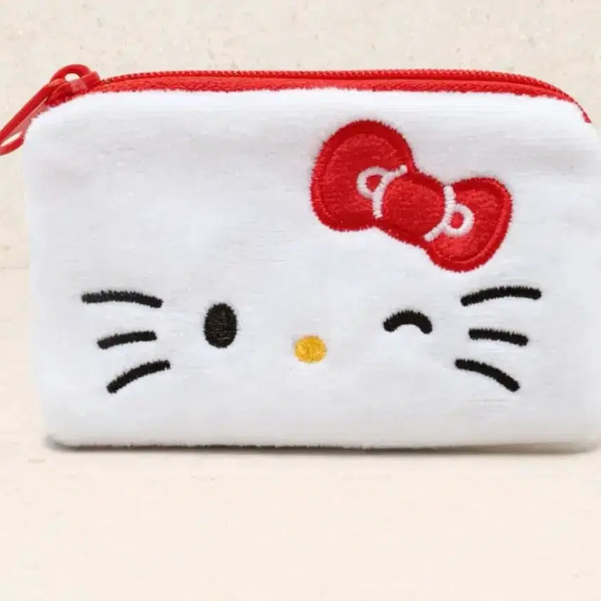 [BUNJANG] Hello Kitty Embroidered Mini Card Wallet / 키티 미니 카드지갑