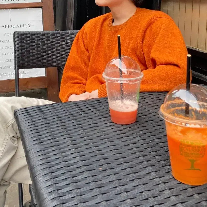 [BUNJANG] OLZEN Orange Sweater / 올젠 오렌지 스웨터 95