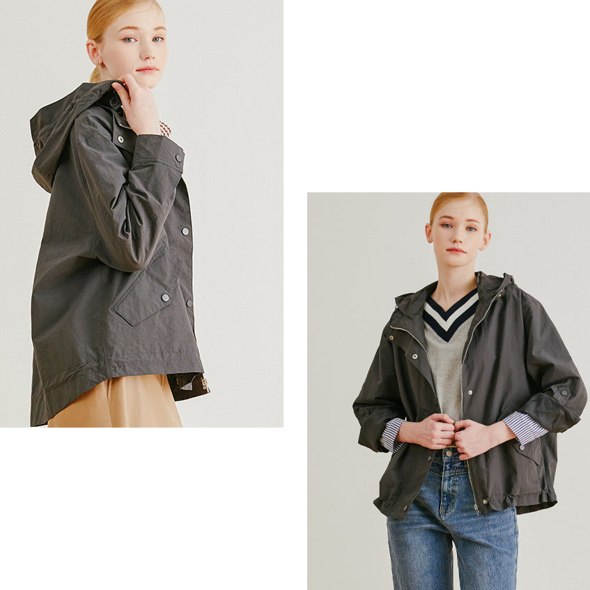 [BUNJANG] Biztine New York Windbreaker Jacket / 비즈트인뉴욕 바람막이 77사이즈