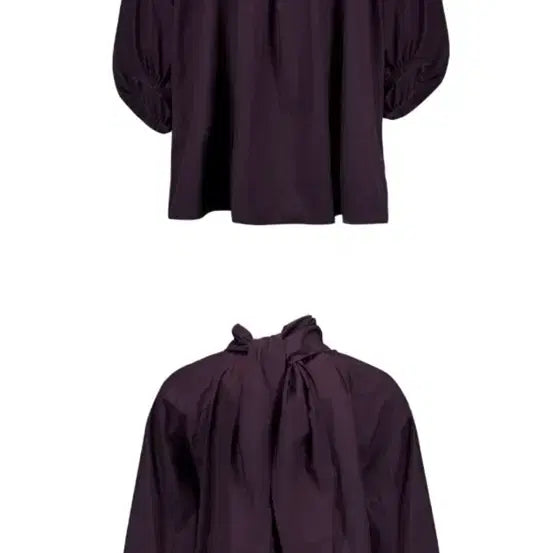 [SOLD OUT] 포코포스카 SOFT SHIRRING SCARF BLOUSE