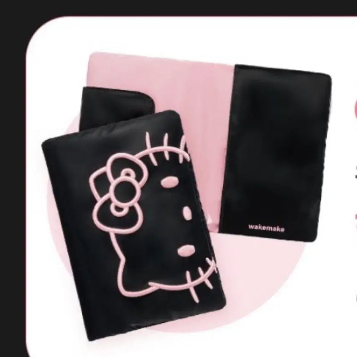 [BUNJANG] WAKEMAKE Hello Kitty Passport Case Bundle Set / 일괄) 웨이크메이크 헬로키티 여권케이스+참 키링+미니틴트1