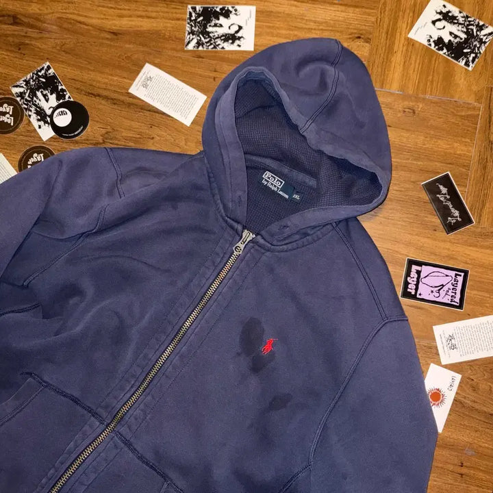 [BUNJANG] Polo Ralph Lauren Double Cloth Hoodie Zip Up / 90s Polo double clothes hoodie zip up