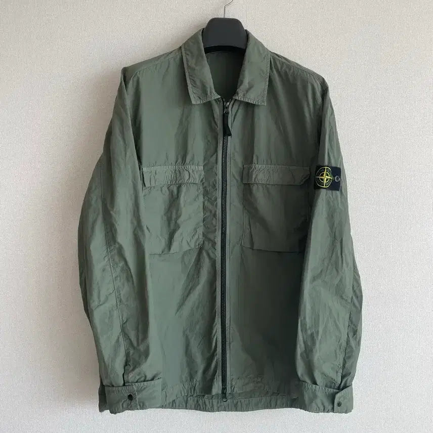 [BUNJANG] Stone Island Naslan Overshirt Jacket XL Olive / 스톤아일랜드 20ss 나슬란 오버셔츠 자켓 xl 카키 올리브