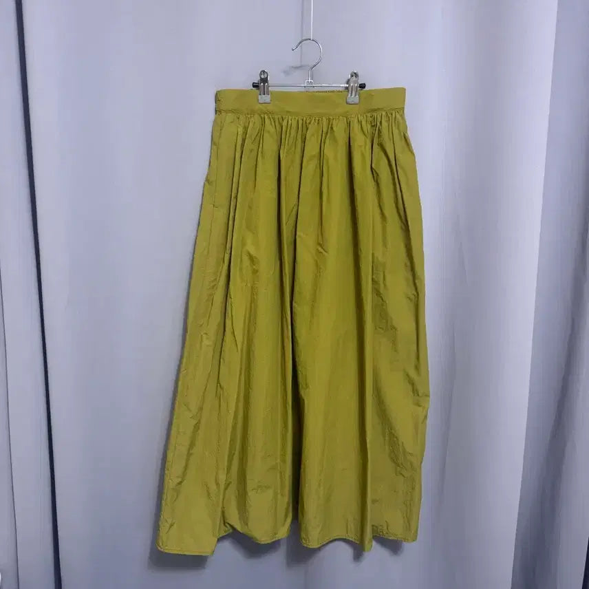 [BUNJANG] Lin &amp; Red Olive Long Skirt / Lin &amp; Red 올리브 롱 스커트 M 허리 밴딩 발목 기장 봄가을용