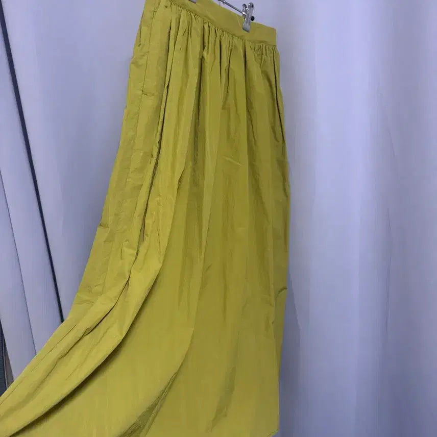 [BUNJANG] Lin &amp; Red Olive Long Skirt / Lin &amp; Red 올리브 롱 스커트 M 허리 밴딩 발목 기장 봄가을용