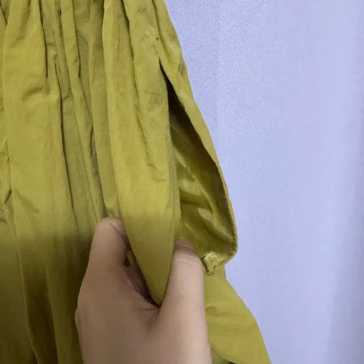 [BUNJANG] Lin &amp; Red Olive Long Skirt / Lin &amp; Red 올리브 롱 스커트 M 허리 밴딩 발목 기장 봄가을용