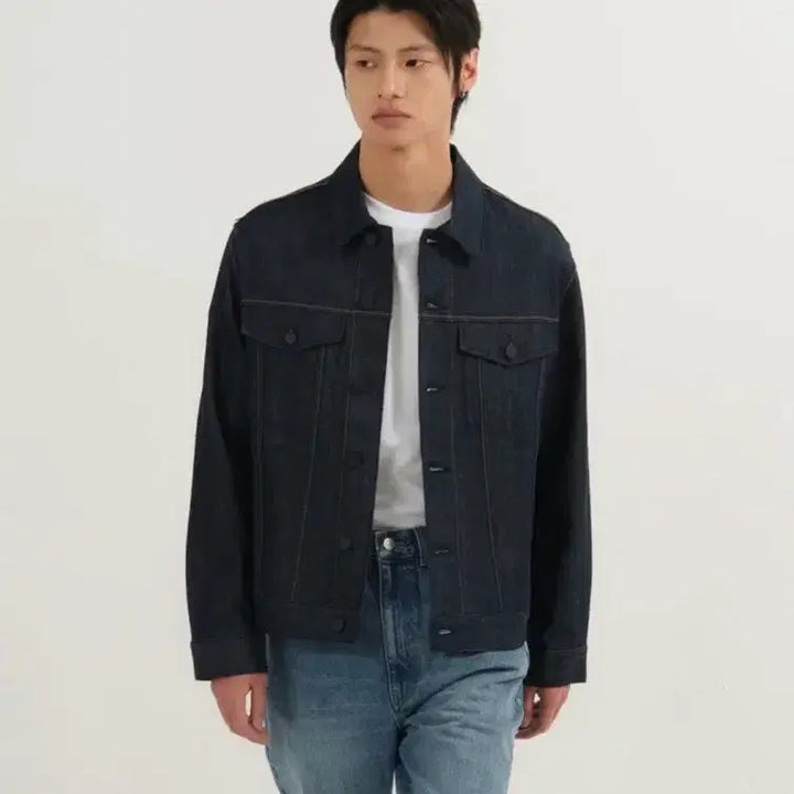 [BUNJANG] PLAC 051E Raw Denim Jacket L / (새상품)PLAC 플랙 051E 로우 데님 자켓 L(100-105