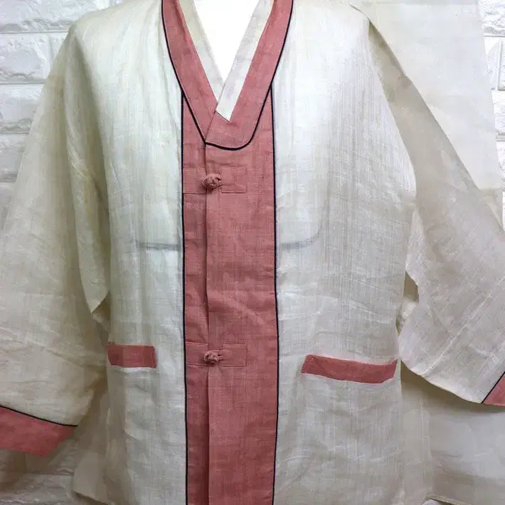 [BUNJANG] Modified Mosi Hanbok for Men / w844 모시 개량 한복/남성100-105/가슴단면55/화장80/사놀까