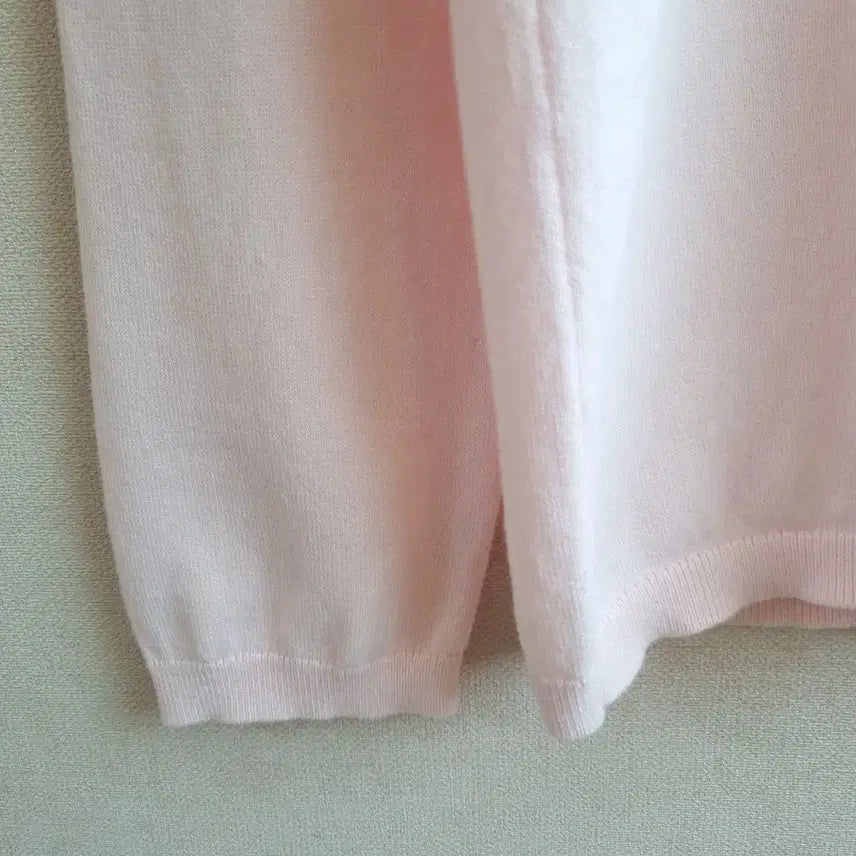 [BUNJANG] Tommy Hilfiger Pink V-neck Knit Sweater / 타미힐피거 핑크색 브이넥 니트