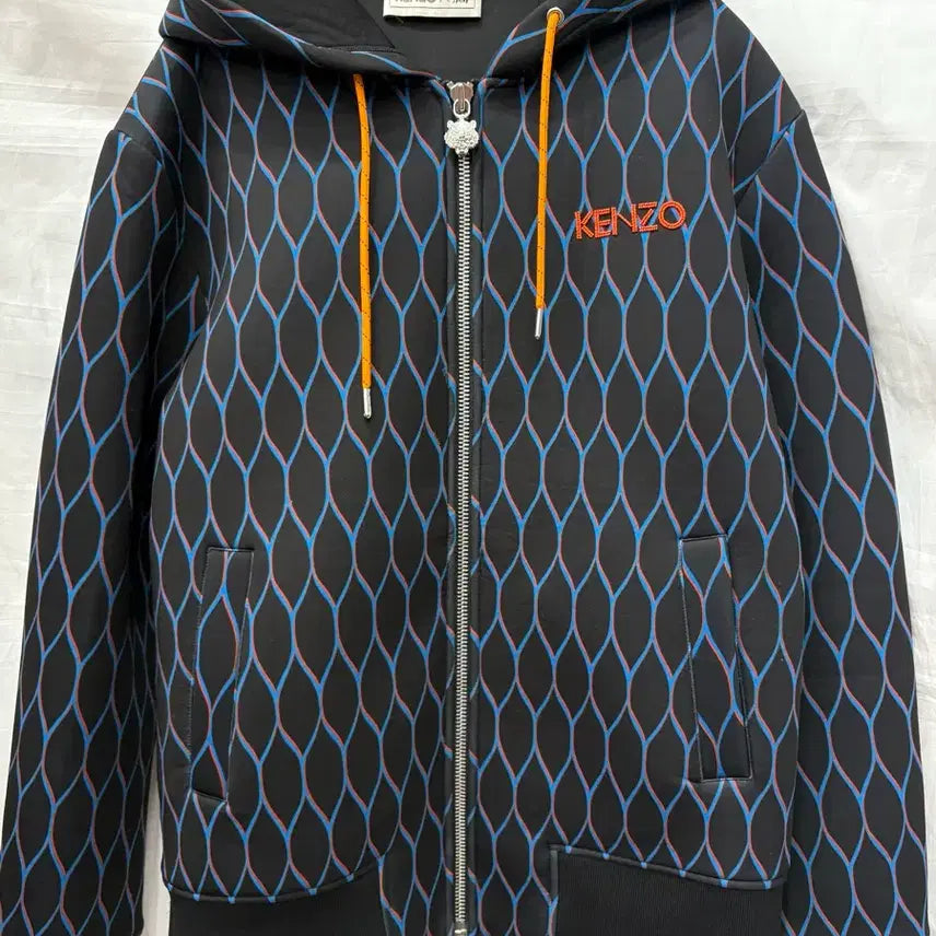 [BUNJANG] Kenzo x Collaboration Neoprene Patterned Hooded Zip-Up (Size 105) / 겐조 콜라보 네오플랜 패턴후드집업105사이즈(정품)