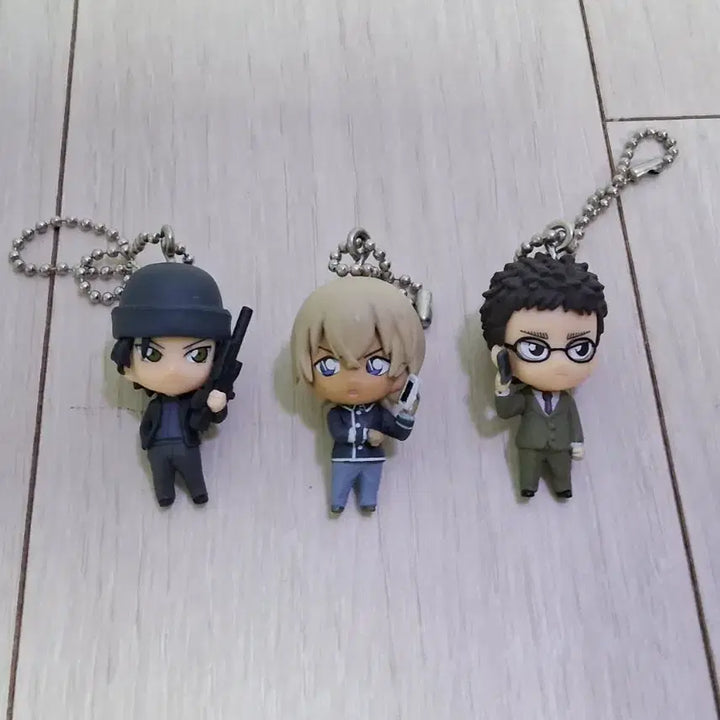 [BUNJANG] Detective Conan Akai, Amuro, Kazami, Sera Acrylic Figure Keychain Set (9 Types) / 명탐정 코난 아카이 아무로 카자미 세라 아크릴 피규어 키링 9종