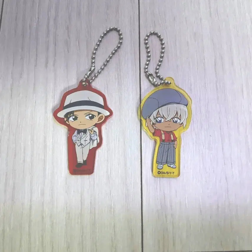 [BUNJANG] Detective Conan Akai, Amuro, Kazami, Sera Acrylic Figure Keychain Set (9 Types) / 명탐정 코난 아카이 아무로 카자미 세라 아크릴 피규어 키링 9종