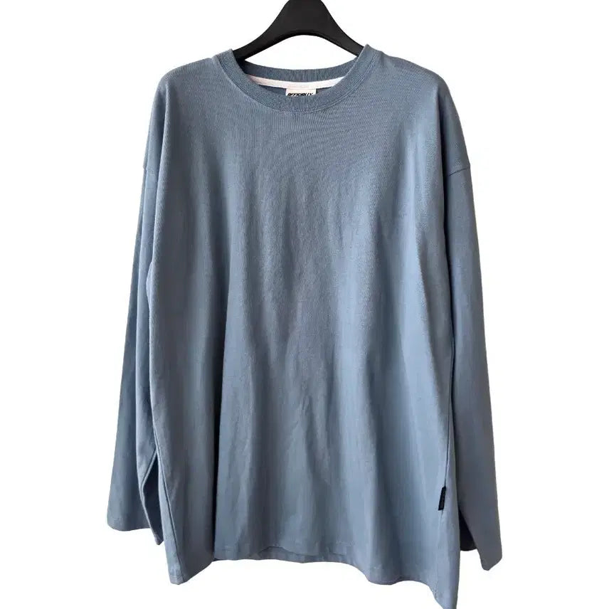 [BUNJANG] Unisex Straight Fit Blue T-Shirt / 남녀공용 블루 일자 티셔츠/새제품