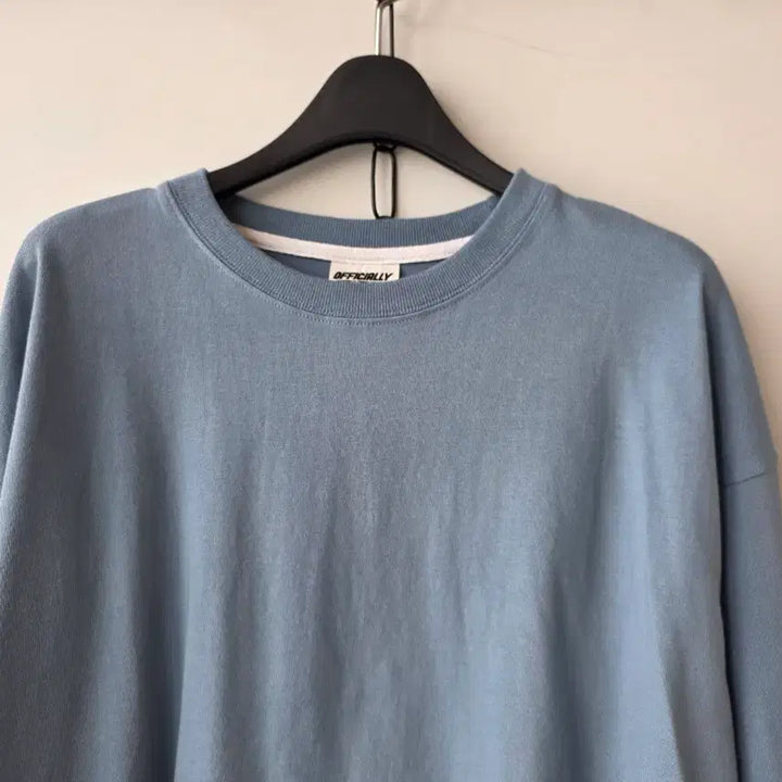[BUNJANG] Unisex Straight Fit Blue T-Shirt / 남녀공용 블루 일자 티셔츠/새제품