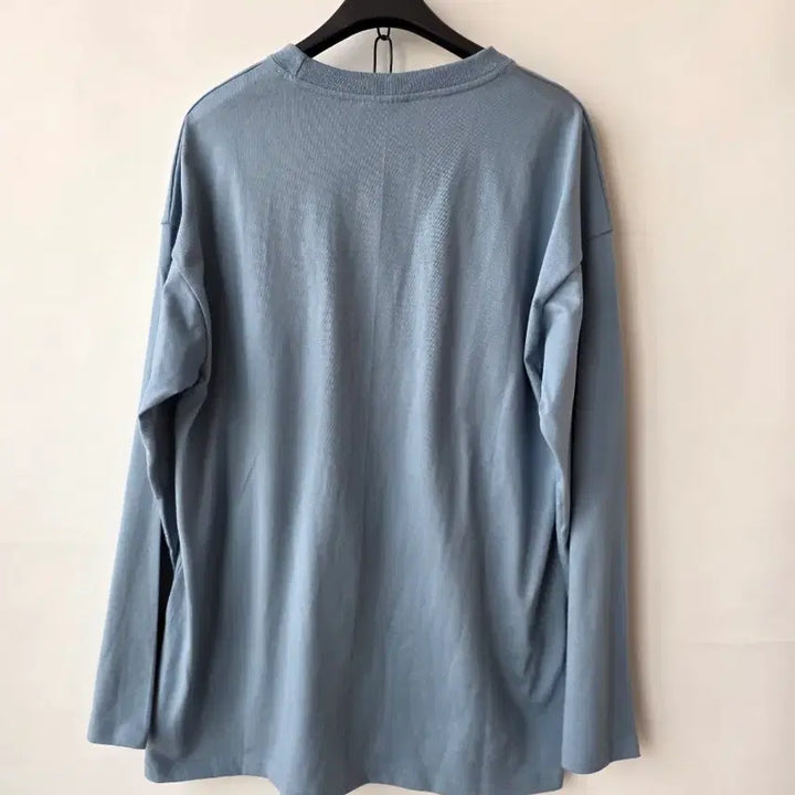 [BUNJANG] Unisex Straight Fit Blue T-Shirt / 남녀공용 블루 일자 티셔츠/새제품
