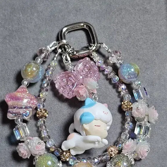 [BUNJANG] Lovely Dimoo Double Handmade Keyring / 러블리 디무 이중 수제 키링