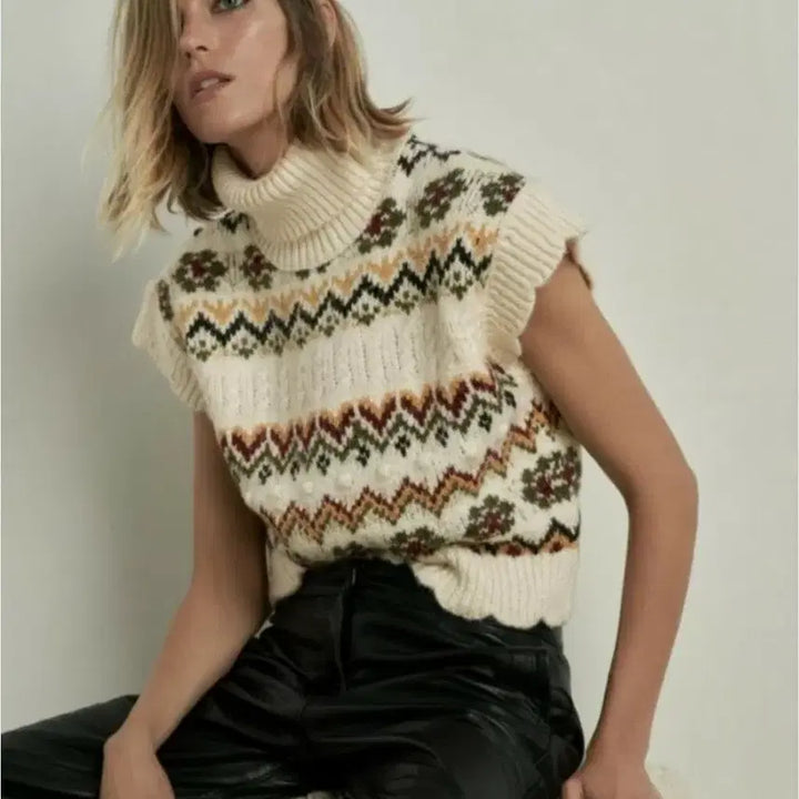 [BUNJANG] ZARA Karina 3D Knit Sweater / ZARA 카리나 입체니트