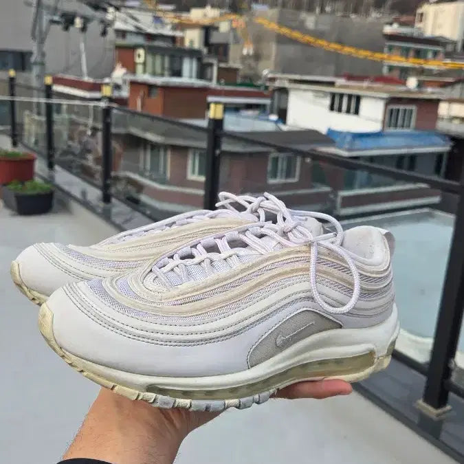 [BUNJANG] Nike Air Max 97 White Sneakers / 나이키 에어맥스 97 화이트 250