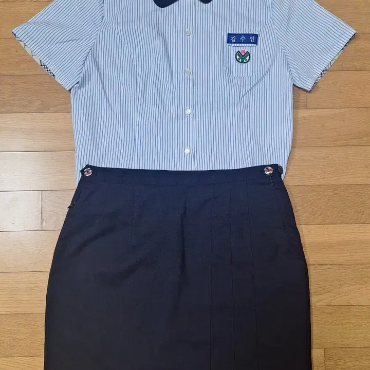 [BUNJANG] IVY &amp; Elite School Uniform Summer Set / 예쁜 여자교복 하복교복 H핏세트 판매c123(영문중)