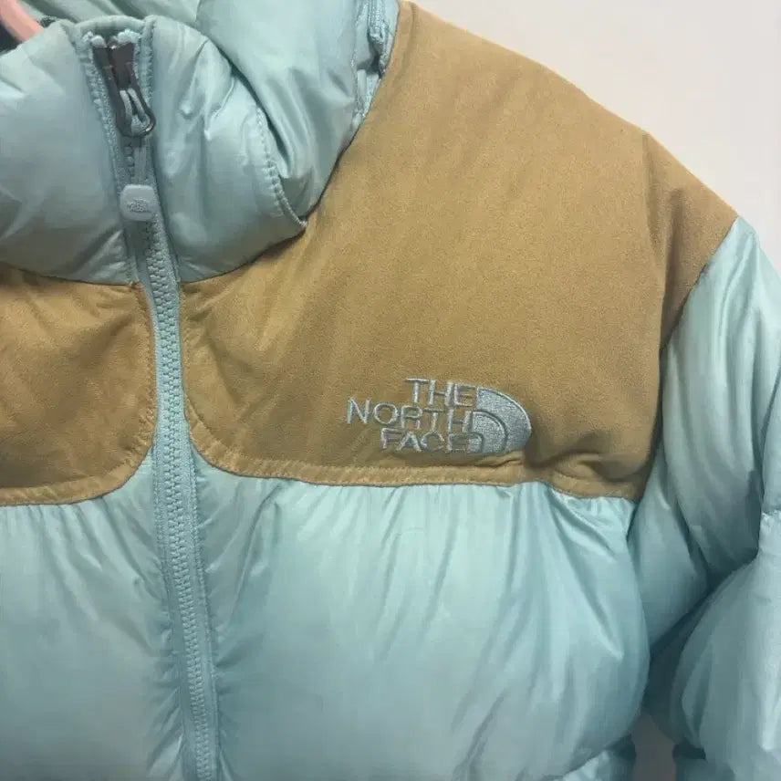 [BUNJANG] The North Face Sky Blue Padded Jacket / 급처) 하늘색 노스페이스 패딩 90