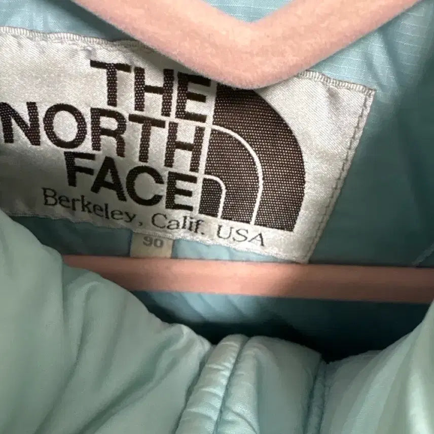 [BUNJANG] The North Face Sky Blue Padded Jacket / 급처) 하늘색 노스페이스 패딩 90