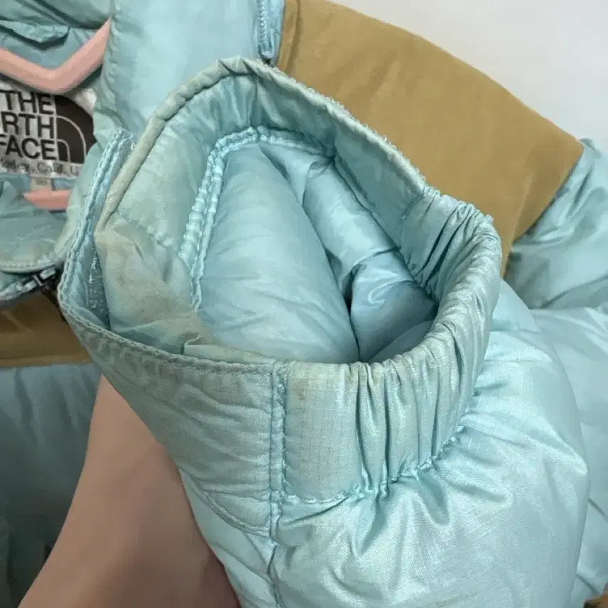 [BUNJANG] The North Face Sky Blue Padded Jacket / 급처) 하늘색 노스페이스 패딩 90