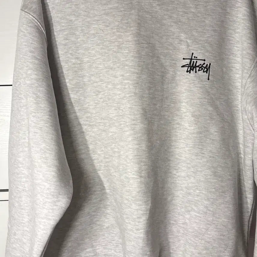 [BUNJANG] Stussy Gray Long Sleeve Sweatshirt / 스투시 맨투맨 긴팔 그레이 회색