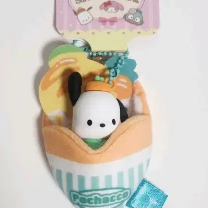 [BUNJANG] Sanrio Pochacco Crepe Figure Keyring / 산리오 포챠코 크레페 인형 키링 피규어