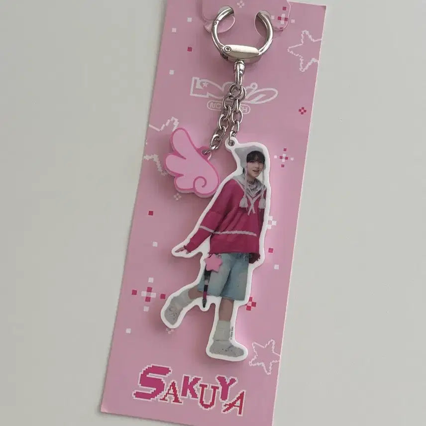 [SOLD OUT] 엔시티위시 사쿠야 로그인 날개키링 포카 팡이 일본 엠디 투어