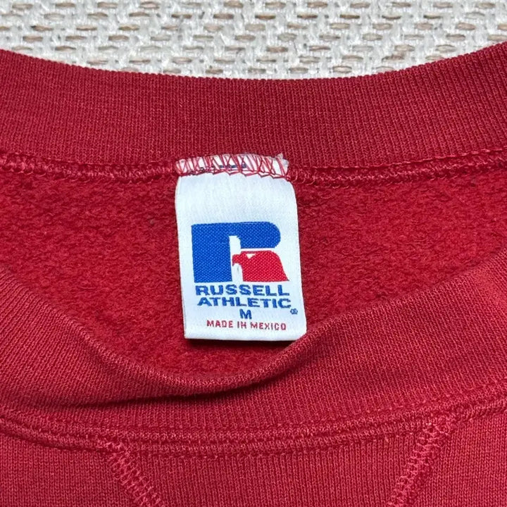 [BUNJANG] 00s Russell Athletic Red Sweatshirt / (M) 00s 빈티지 러셀 애슬레틱 레드 맨투맨