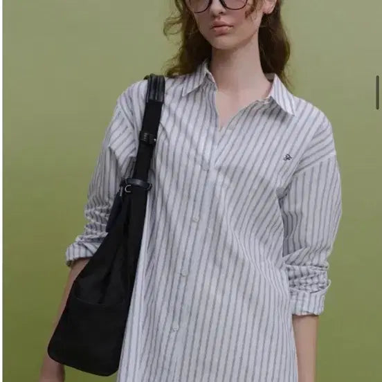 [BUNJANG] For You On Aven Cotton Stripe Shirt / 포유온 아벤 코튼 스트라이프 셔츠