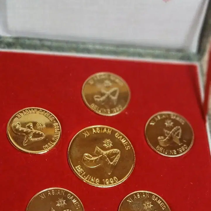 [BUNJANG] 1990 Beijing Asian Games Commemorative Coin Set / (강원 양양) 1990 베이징 아시안게임 기념 주화