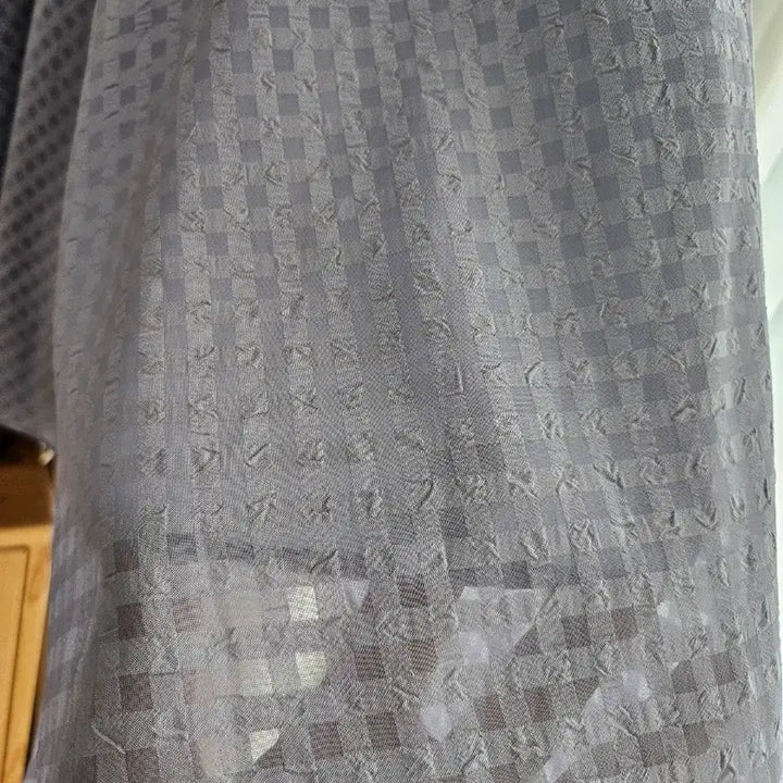 [BUNJANG] Long Sky Blue Check Skirt / 체크 롱 스커트 연하늘색