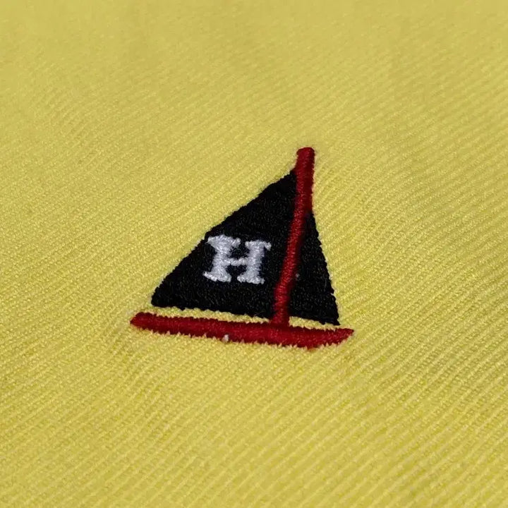 [BUNJANG] Tommy Hilfiger Yacht Embroidered Crop Pants (Yellow/M) / 타미힐피거 요트 자수 크롭 팬츠 (옐로우/M)
