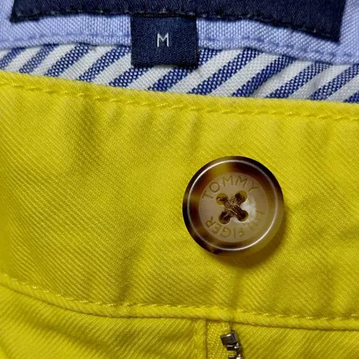 [BUNJANG] Tommy Hilfiger Yacht Embroidered Crop Pants (Yellow/M) / 타미힐피거 요트 자수 크롭 팬츠 (옐로우/M)