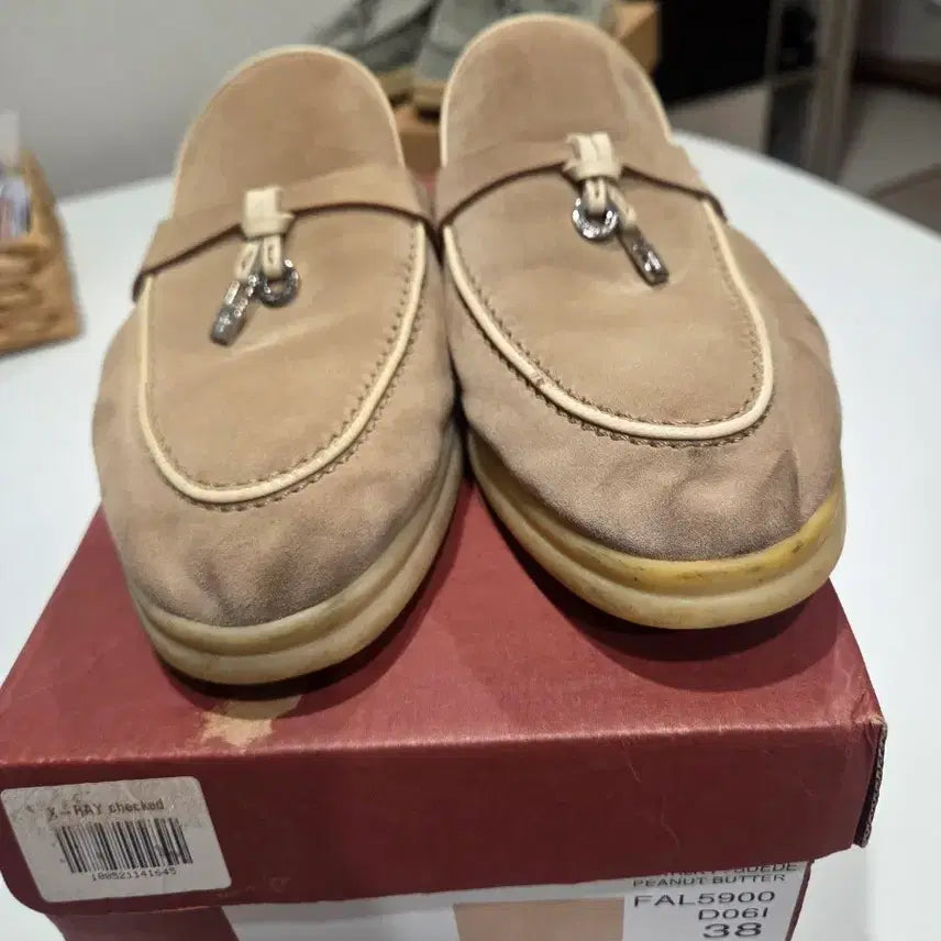 [BUNJANG] Loro Piana Suede Mule Slippers / 로로피아나 스웨이드 뮬 슬리퍼38 풀박스