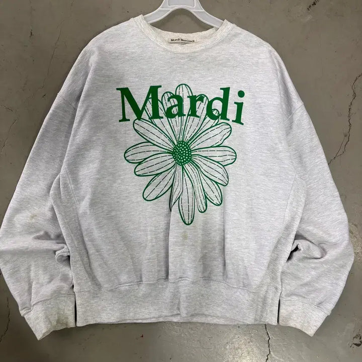 [BUNJANG] Mardi Mercredi Logo Sweatshirt / 만원샵 마르디메크르디 로고 맨투맨