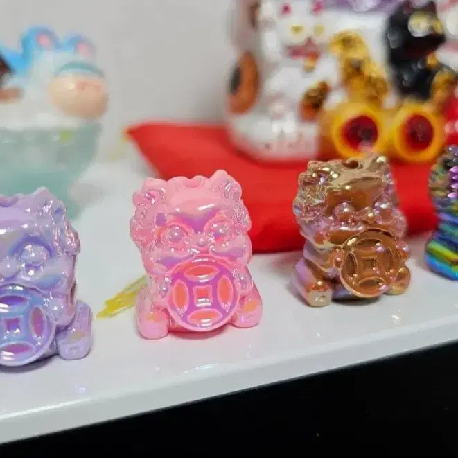 [BUNJANG] Miniature Aurora Pixiu Charm - Set of 7 Colors / 재물운 불러오는 미니 오로라 비휴 장식 7종