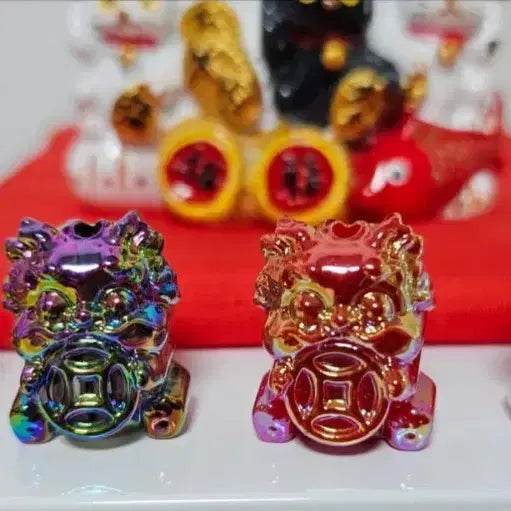 [BUNJANG] Miniature Aurora Pixiu Charm - Set of 7 Colors / 재물운 불러오는 미니 오로라 비휴 장식 7종