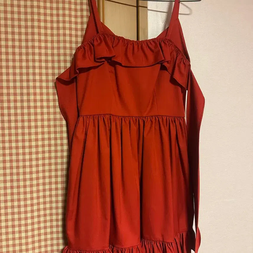 [BUNJANG] Pleta Red Dress / 플레따 원피스