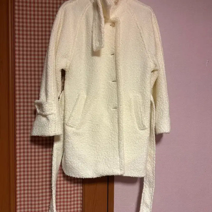 [BUNJANG] Boucle Half Coat - Ivory / 부클하프코트