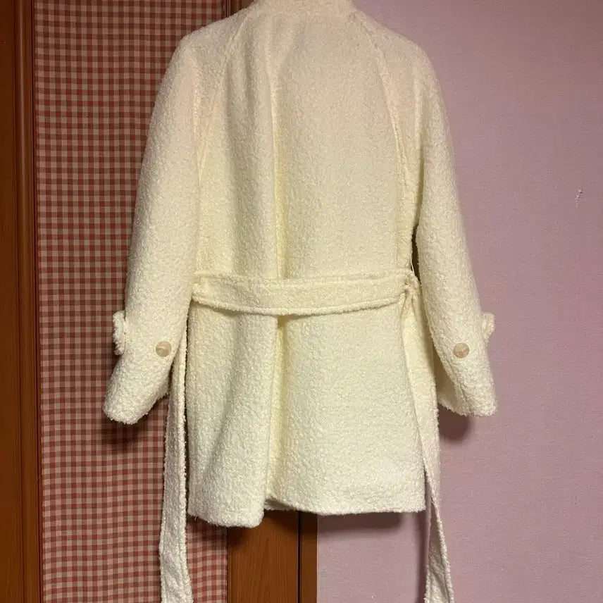 [BUNJANG] Boucle Half Coat - Ivory / 부클하프코트