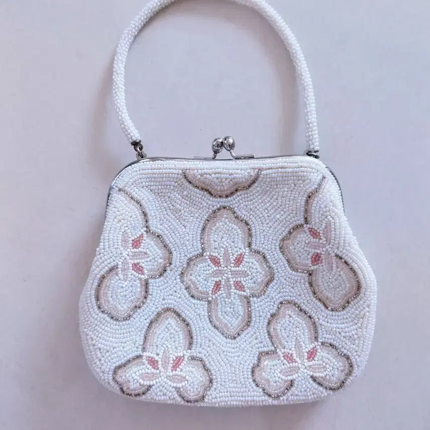 [BUNJANG] Cherry Blossom Beaded Handbag / 벛꽃 비즈 핸드백
