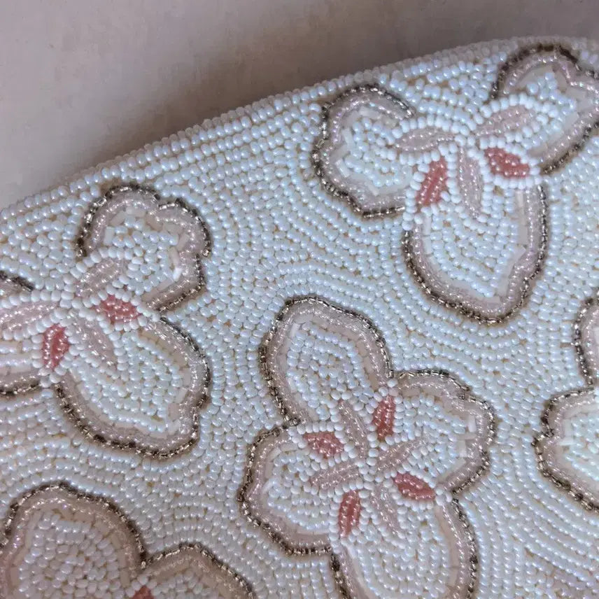 [BUNJANG] Cherry Blossom Beaded Handbag / 벛꽃 비즈 핸드백