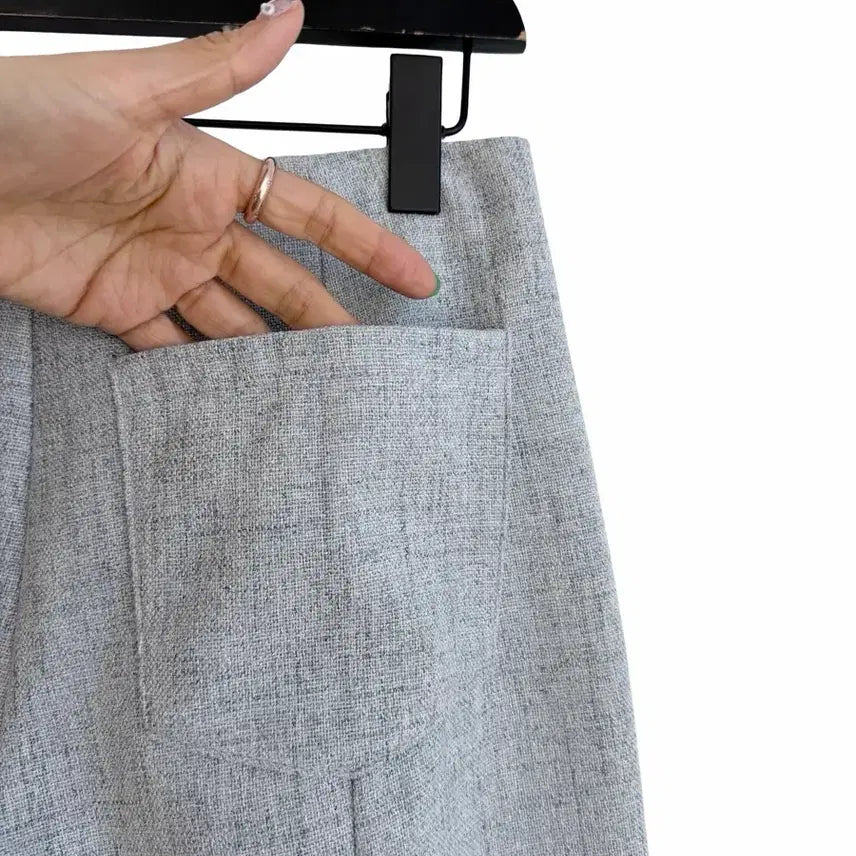 [BUNJANG] Classic Button Point Slacks / 교신안함)클래식 버튼 포인트 슬랙스-처분가