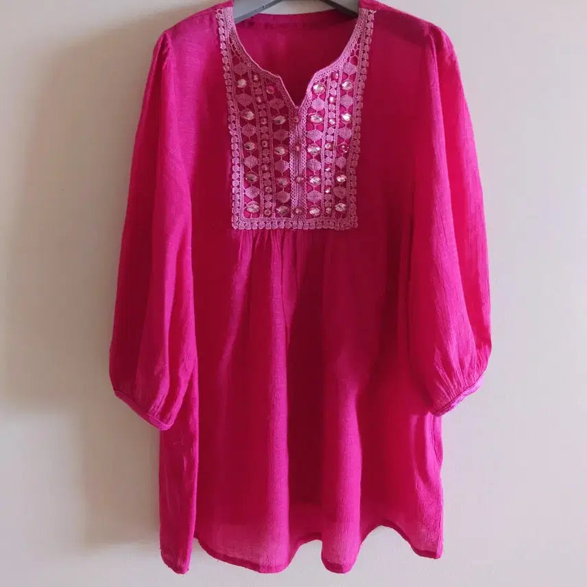 [BUNJANG] Beaded Blouse / 비즈장식 블라우스