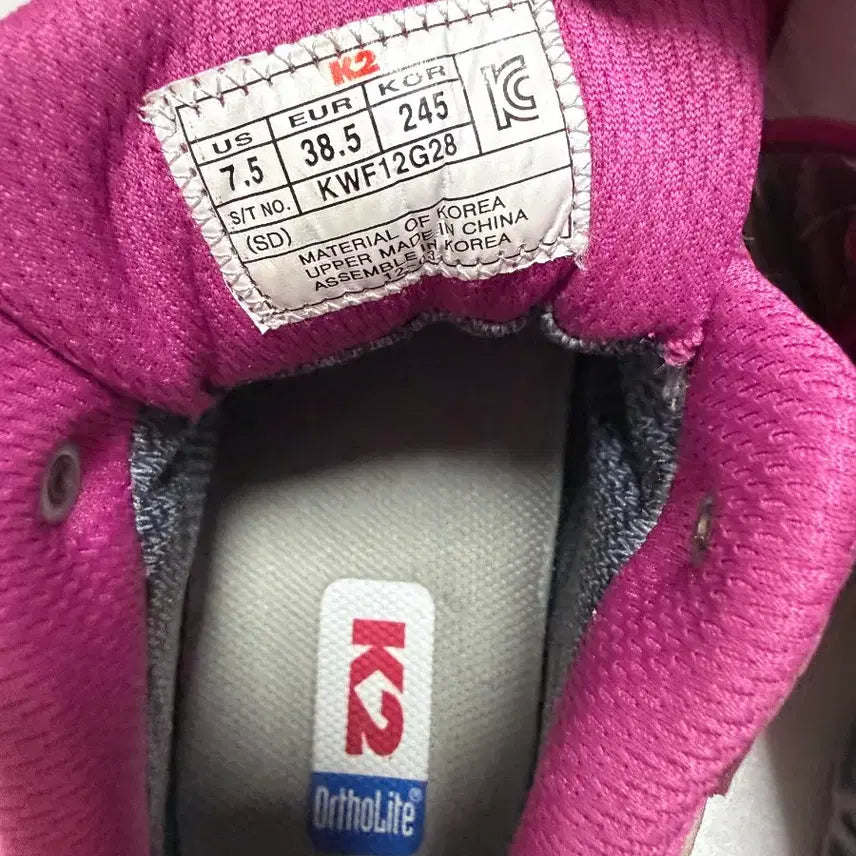 [BUNJANG] K2 Gore-Tex Hiking Shoes (Pink) - Women's / K2 고어텍스 등산화 핑크 여성용