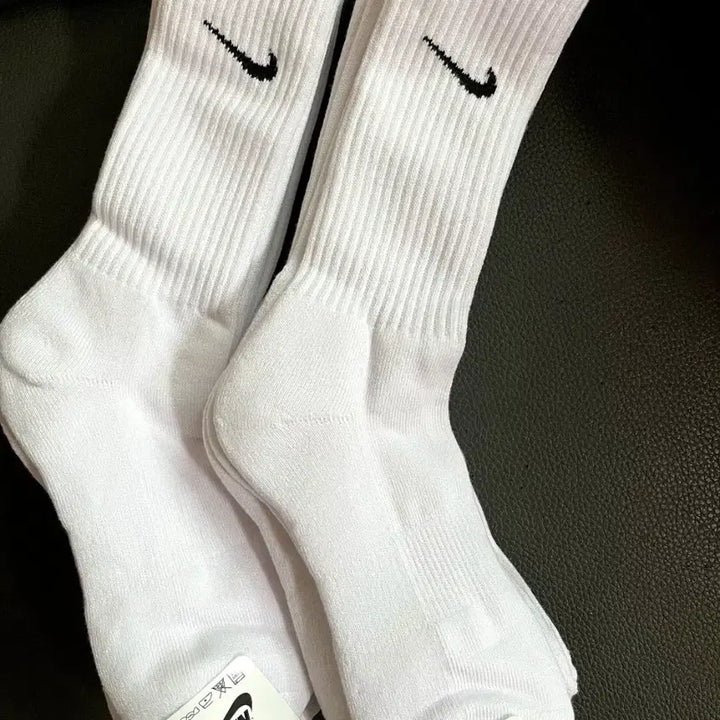 [BUNJANG] Nike White Double Cushion Socks 10-Pair Set / 나이키 흰색 양말 이중쿠션 10켤레세트 새상품
