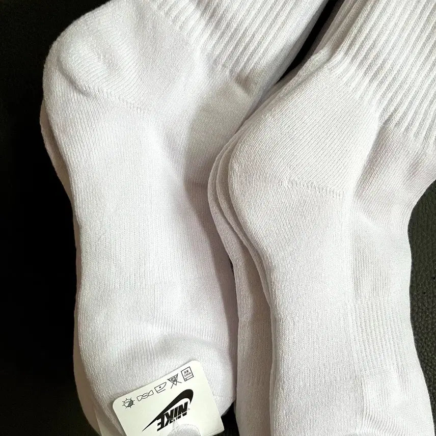 [BUNJANG] Nike White Double Cushion Socks 10-Pair Set / 나이키 흰색 양말 이중쿠션 10켤레세트 새상품