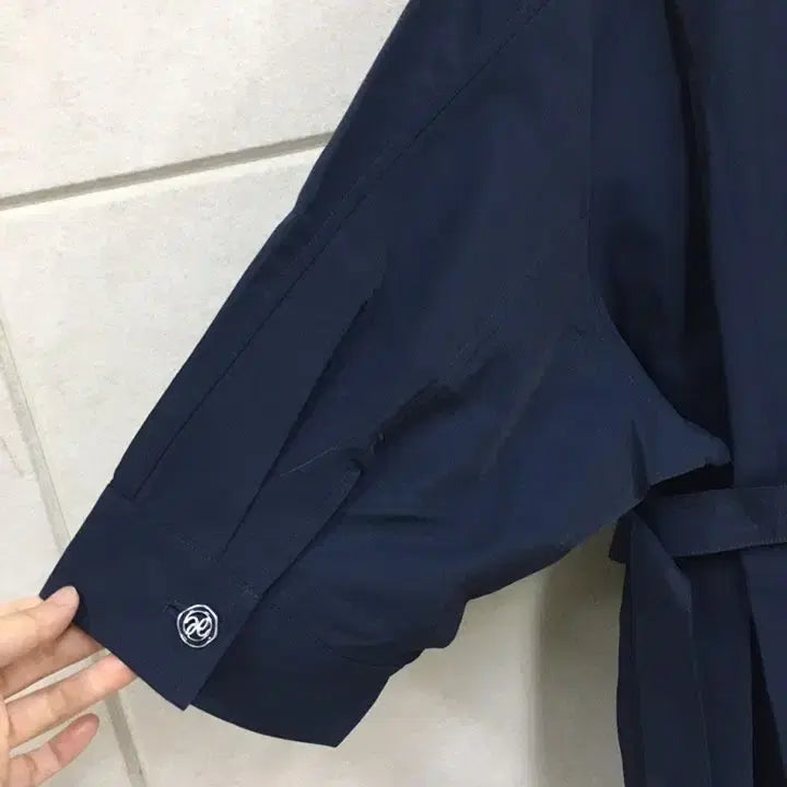 [BUNJANG] NOTSHY Italian Fabric Navy Short-Sleeve Belted Jacket / (새상품) NOTSHY 이태리원단 네이비 반팔 벨트자켓